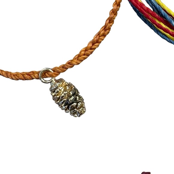 Pura Vida Bracelets Lot of 7 Palm Tree Pine Cone NEW Used Beach Boho - Picture 3 of 11